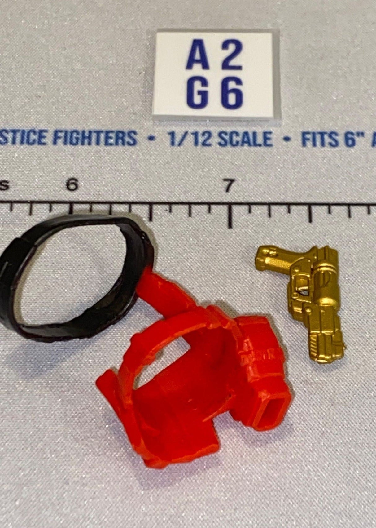 1/12 Scale Modern Era Pistol and Holster - Cobra Destro Red - GI Joe Classified