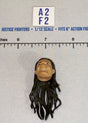 1/12 Scale Head Sculpt with Long Dark Hair - Mattel WWE
