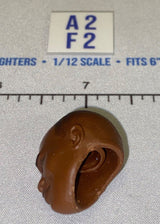 1/12 Scale Male Head Sculpt with Short Dark Hair - Mattel WWE