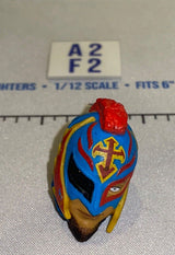 1/12 Scale Rey Mysterio Lucha Libre Masked Head Sculpt - Mattel WWE