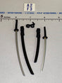 1/12 Scale Ninja Katana and Wakizashi Sword Set with Scabbards - Icon Heroes