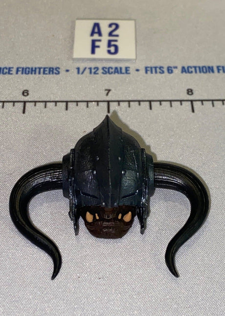 1/12 Scale Four Horsemen - Mythic Legions Fantasy Oger Warrior Helmet Head Sculpt with Horns