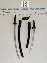 1/12 Scale Ninja Katana and Wakizashi Sword Set - Icon Heroes