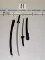 1/12 Scale Icon Heroes Medieval Japanese Katana and Wakizashi Sword Set with Scabbards
