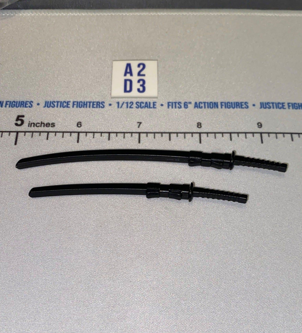 1/12 Scale Icon Heroes Medieval Japanese Katana and Wakizashi Sword Set with Scabbards