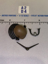 1/12 Scale Icon Heroes Medieval Japanese Samurai Kabuto Helmet Head with Maedate Crest