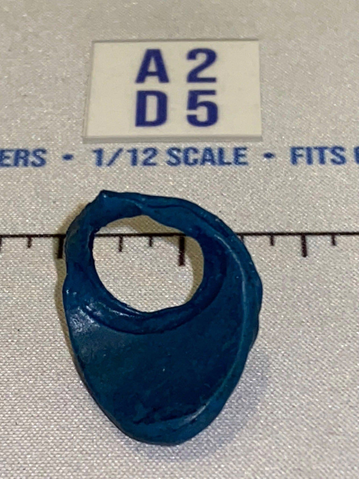 1/12 Scale Blue Ninja Hood Neck Scarf - Icon Heroes