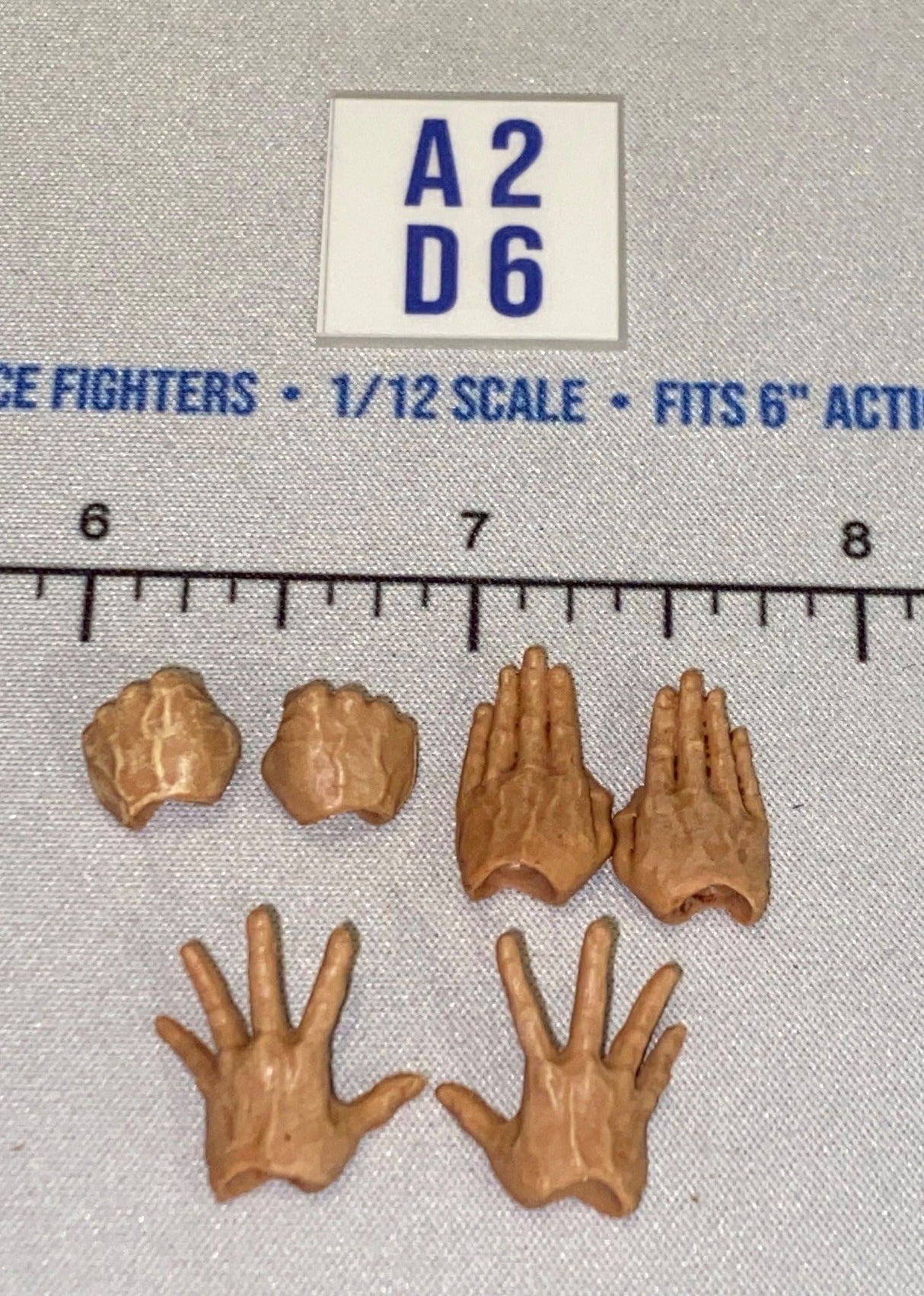 1/12 Scale Ninja Martial Arts Hands Set - Icon Heroes