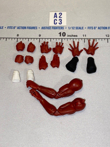1/12 Scale Action Figure Arms and Interchangeable Hands Set - Icon Heroes