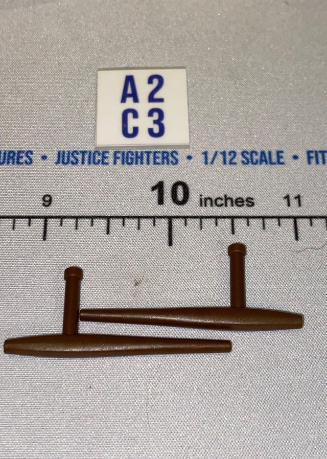 1/12 Scale Martial Arts Tonfa Weapon Set - Icon Heroes