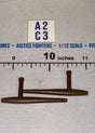 1/12 Scale Martial Arts Tonfa Weapon Set - Icon Heroes