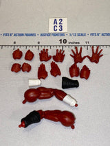1/12 Scale Action Figure Arms and Interchangeable Hands Set - Icon Heroes