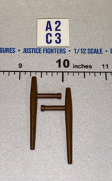 1/12 Scale Martial Arts Tonfa Weapon Set - Icon Heroes