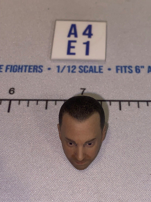 1/12 Scale Male Head Sculpt with Dark Hair - Horvath Saving Private Ryan