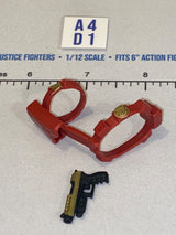 1/12 Scale Modern Era Cobra Pistol and Holster - Red - GI Joe Classified