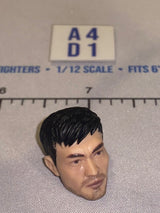 1/12 Scale Male Head Sculpt with Black Hair - Stubble - GI Joe Classified