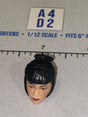 1/12 Scale GI Joe Classified Asian Female Head Sculpt with Black Updo Hair