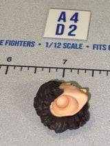 1/12 Scale Female Head Sculpt with Long Dark Hair - Indiana Jones
