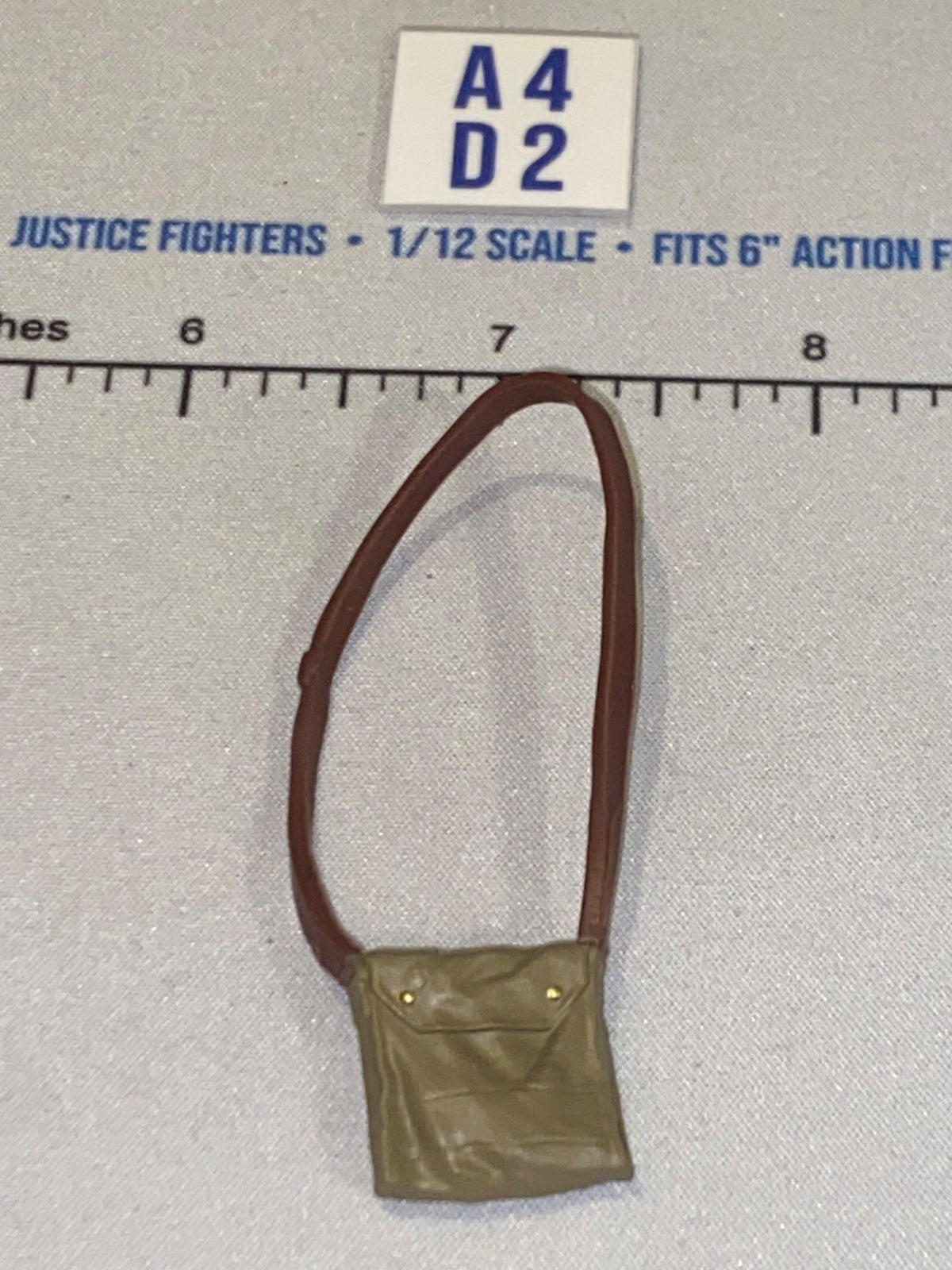 1/12 Scale WWII Era Shoulder Bag with Strap - Indiana Jones
