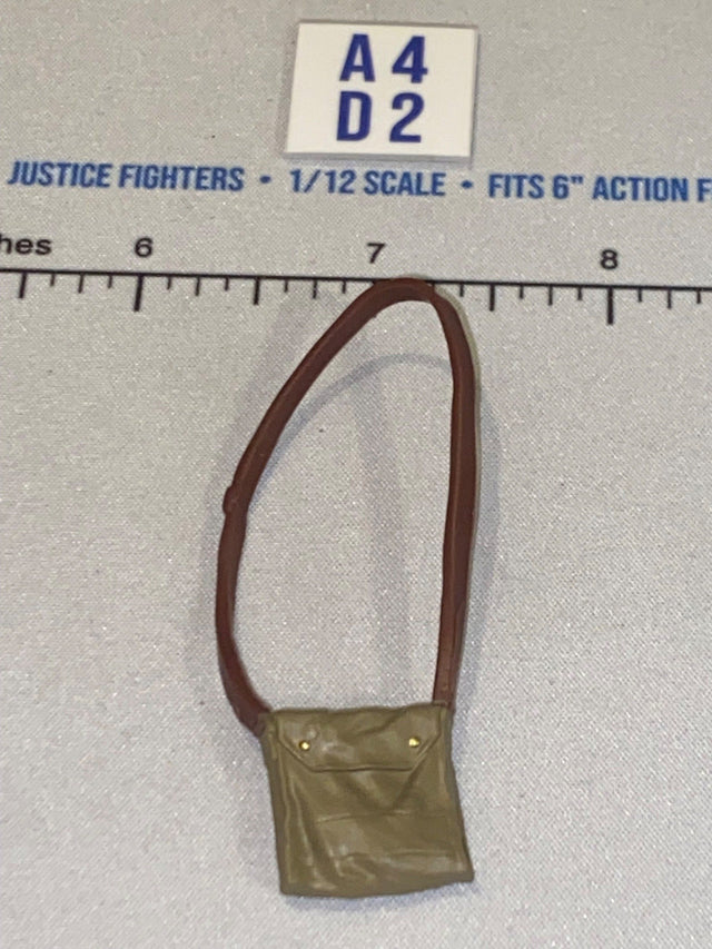 1/12 Scale WWII Era Shoulder Bag with Strap - Indiana Jones