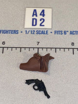 1/12 Scale WWII British Revolver Pistol and Holster - Indiana Jones