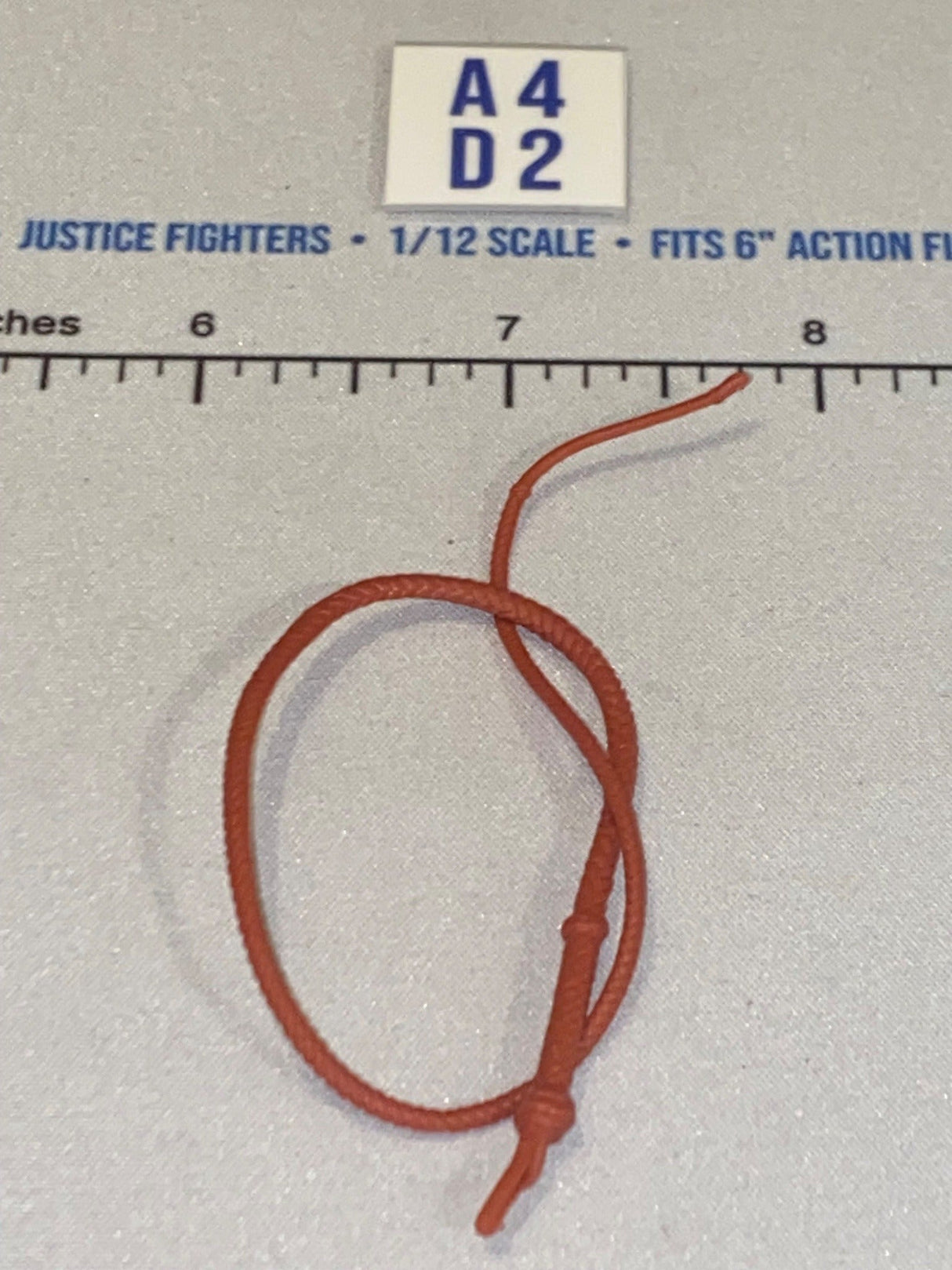 1/12 Scale Western Era Bull Whip - Indiana Jones - Red-Brown