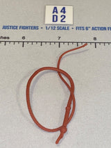 1/12 Scale Western Era Bull Whip - Indiana Jones - Red-Brown