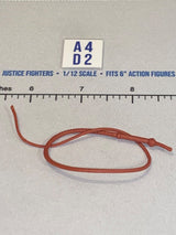 1/12 Scale Western Era Bull Whip - Indiana Jones - Red-Brown