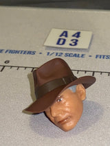 1/12 Scale Indiana Jones Head Sculpt with Hat - Old
