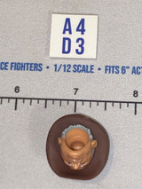 1/12 Scale Indiana Jones Head Sculpt with Hat - Old