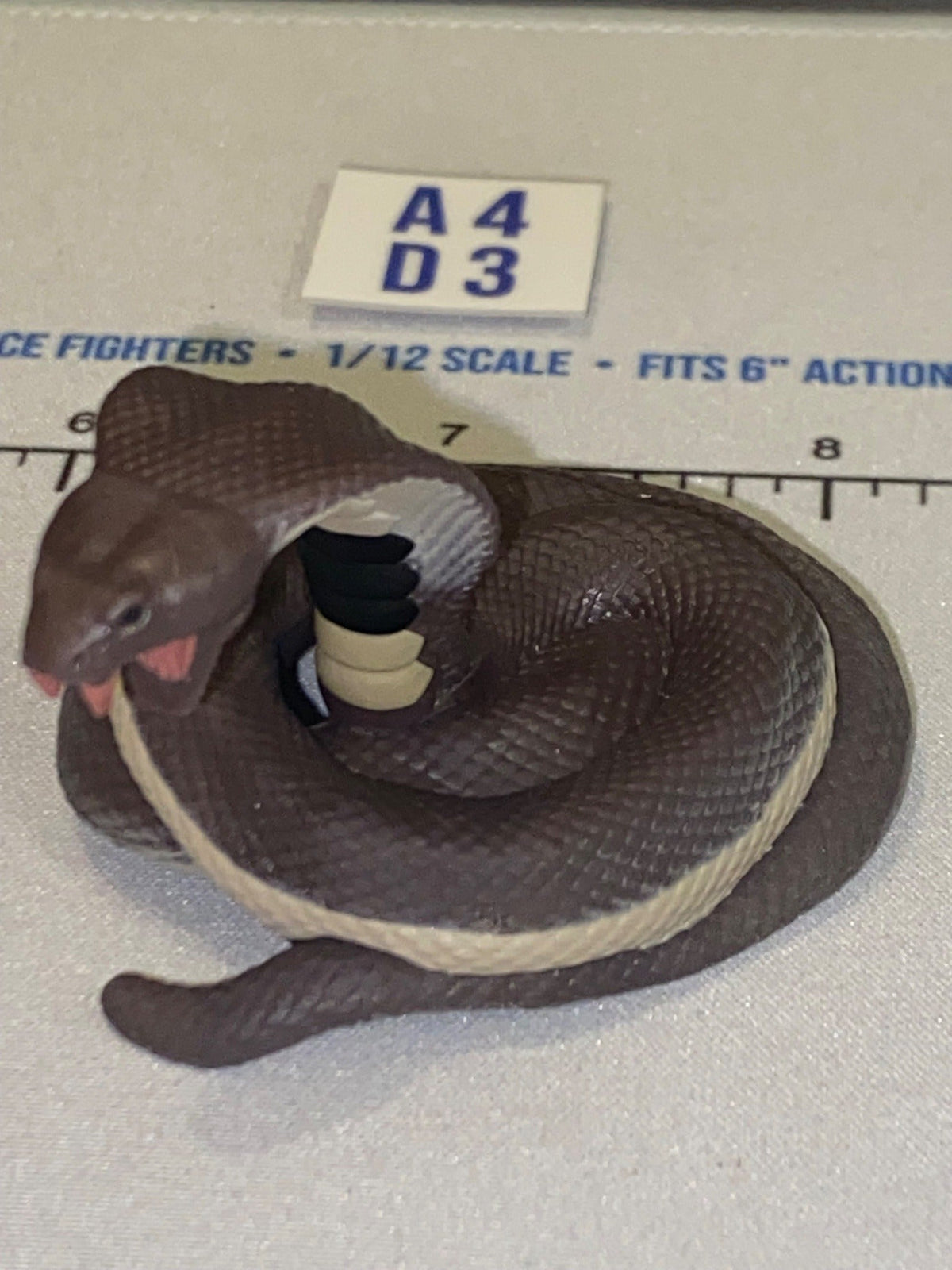 1/12 Scale Coiled Snake Figure - Indiana Jones Diorama Item