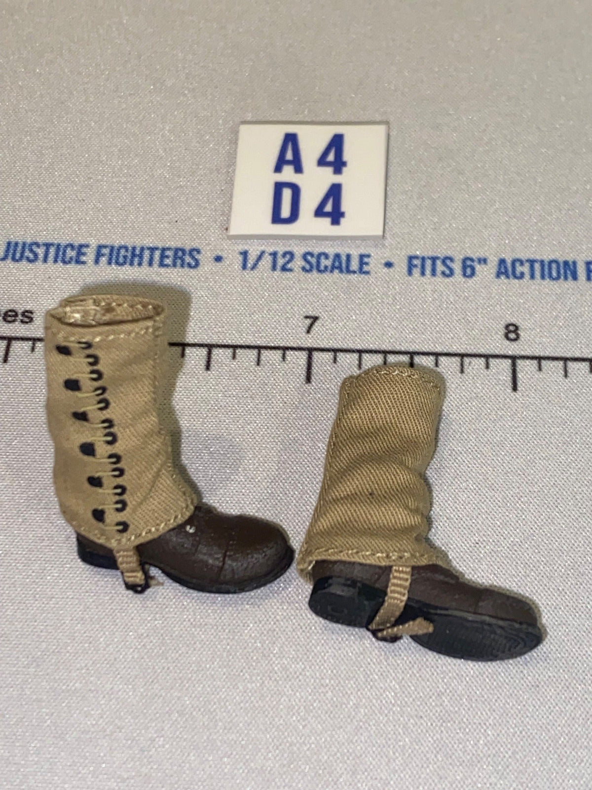 1/12 Scale WWI Era Military Boots with Gaiters