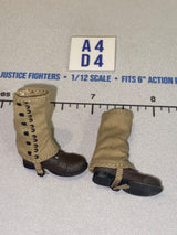 1/12 Scale WWI Era Military Boots with Gaiters