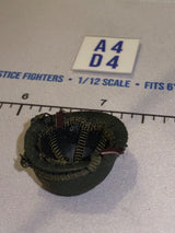1/12 Scale WWII US Army M1 Helmet with Net Cover and Ranger Insignia