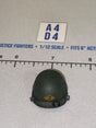 1/12 Scale WWII US Army M1 Helmet with Net Cover and Ranger Insignia