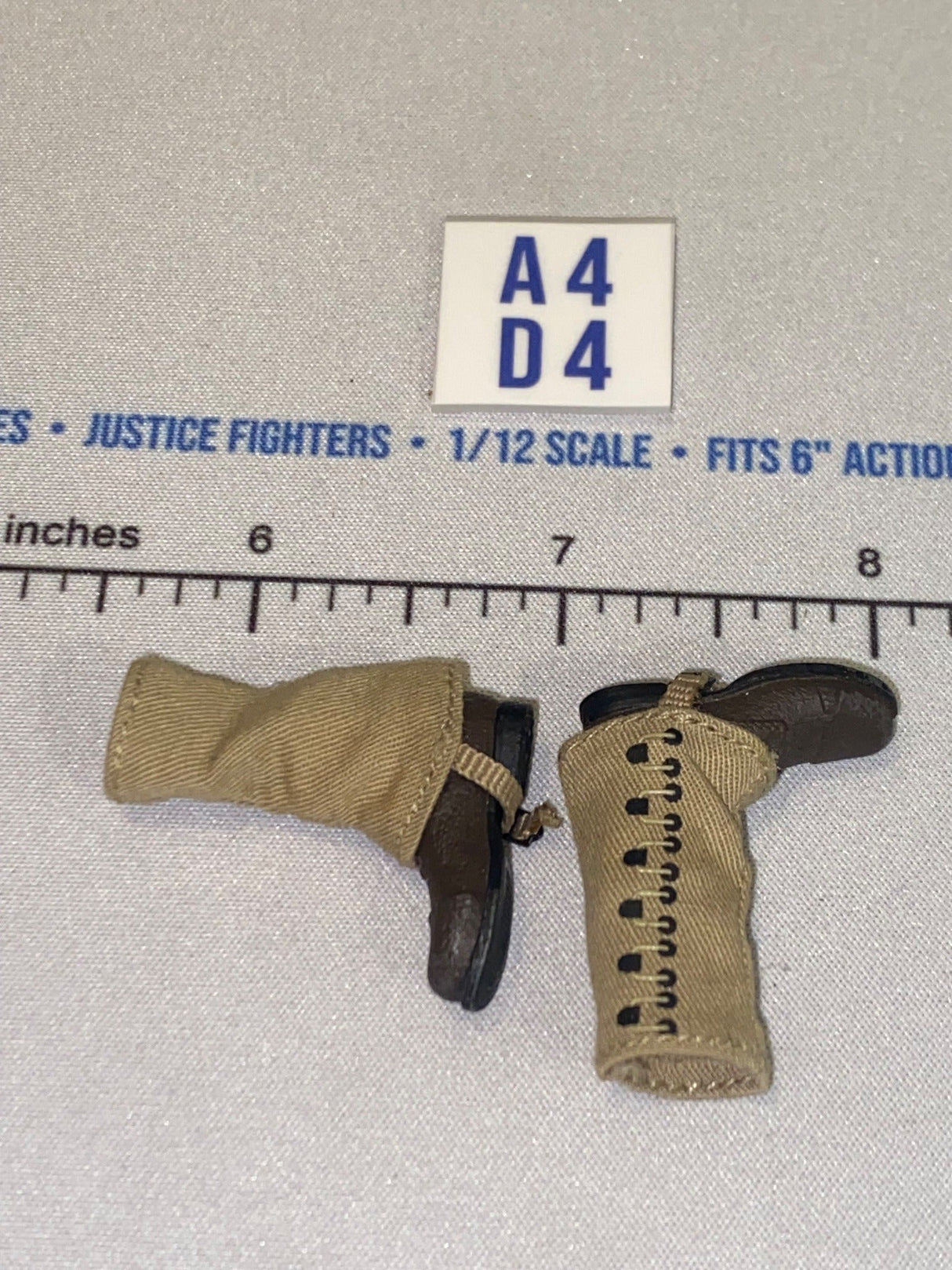 1/12 Scale WWI Era Military Boots with Gaiters