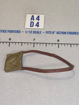 1/12 Scale WWII Era Gas Mask Bag with Shoulder Strap
