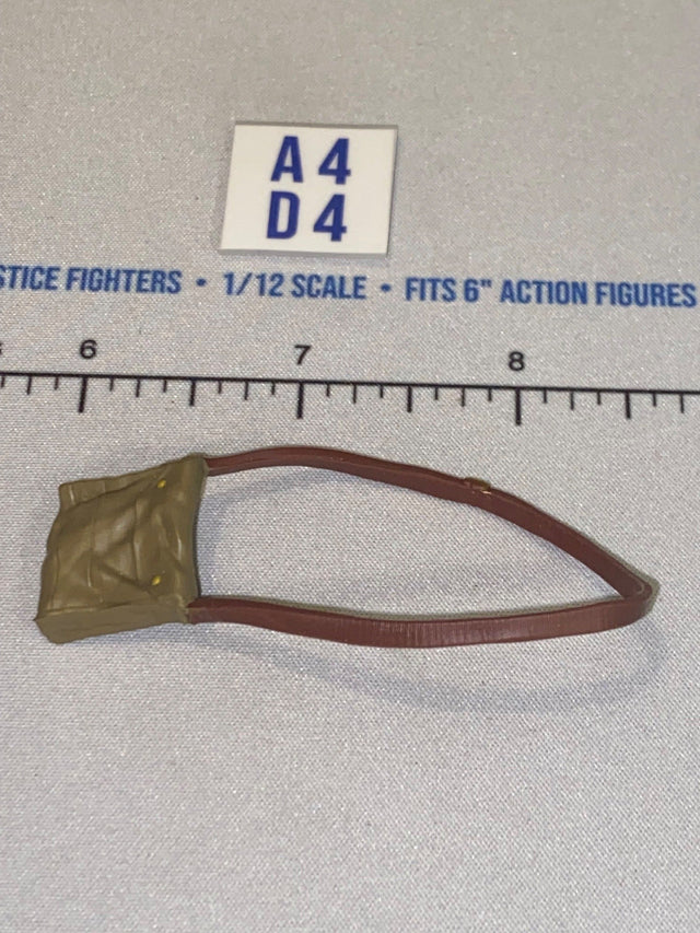 1/12 Scale WWII Era Gas Mask Bag with Shoulder Strap