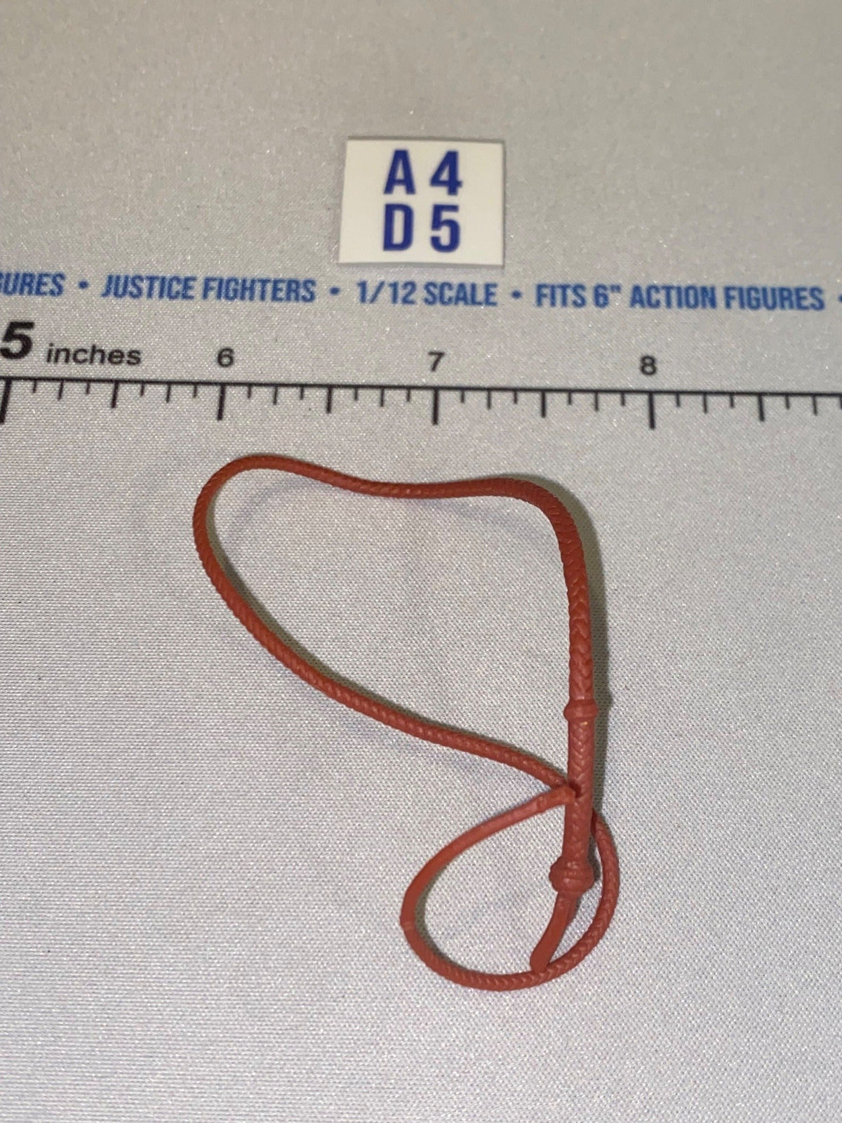1/12 Scale Western Era Bull Whip - Indiana Jones - Red-Brown