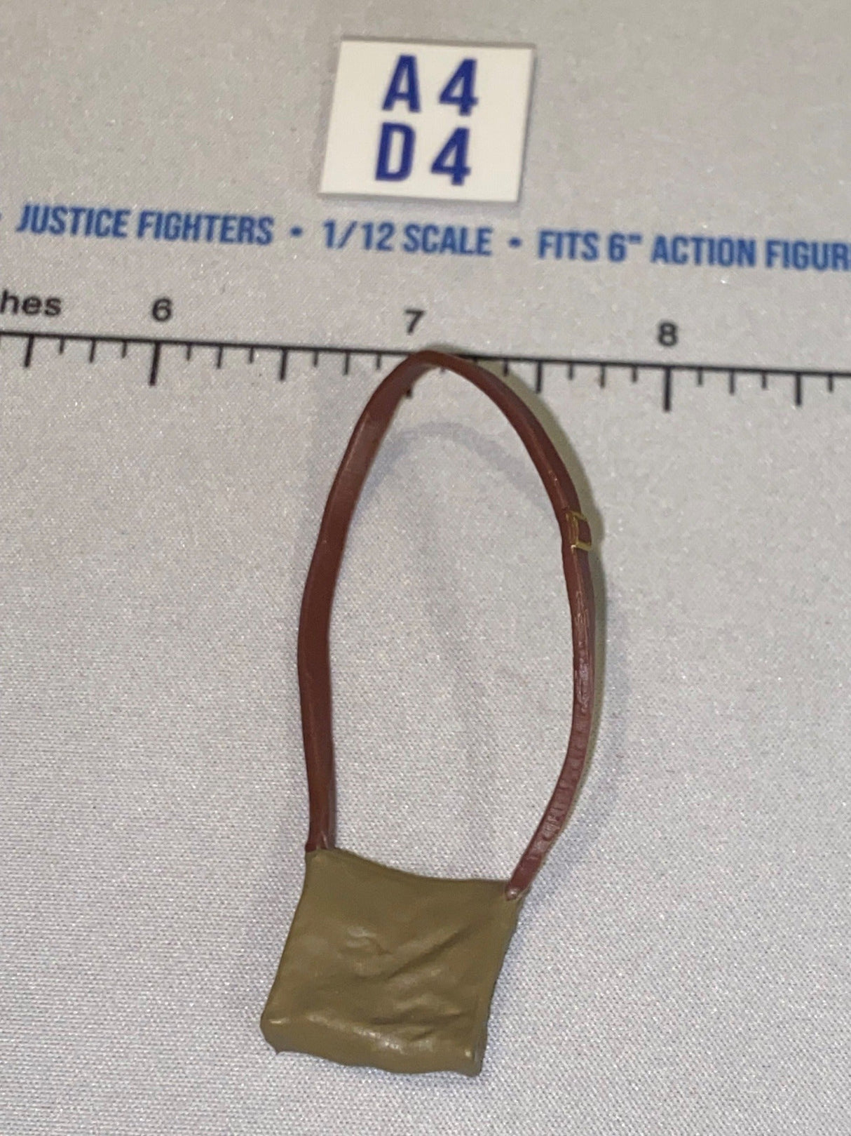 1/12 Scale WWII Era Gas Mask Bag with Shoulder Strap