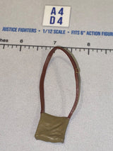 1/12 Scale WWII Era Gas Mask Bag with Shoulder Strap