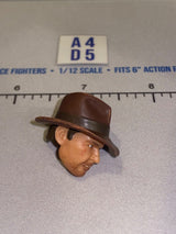 1/12 Scale Indiana Jones Head Sculpt with Hat