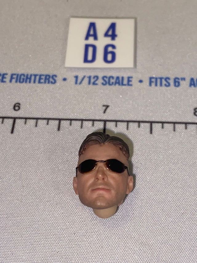 1/12 Scale Modern Male Head Sculpt with Sunglasses