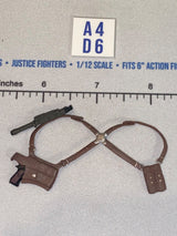 1/12 Scale Modern Era Pistol Shoulder Holster Rig with Harness