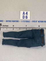 1/12 Scale Modern Western Blue Jeans with Belt