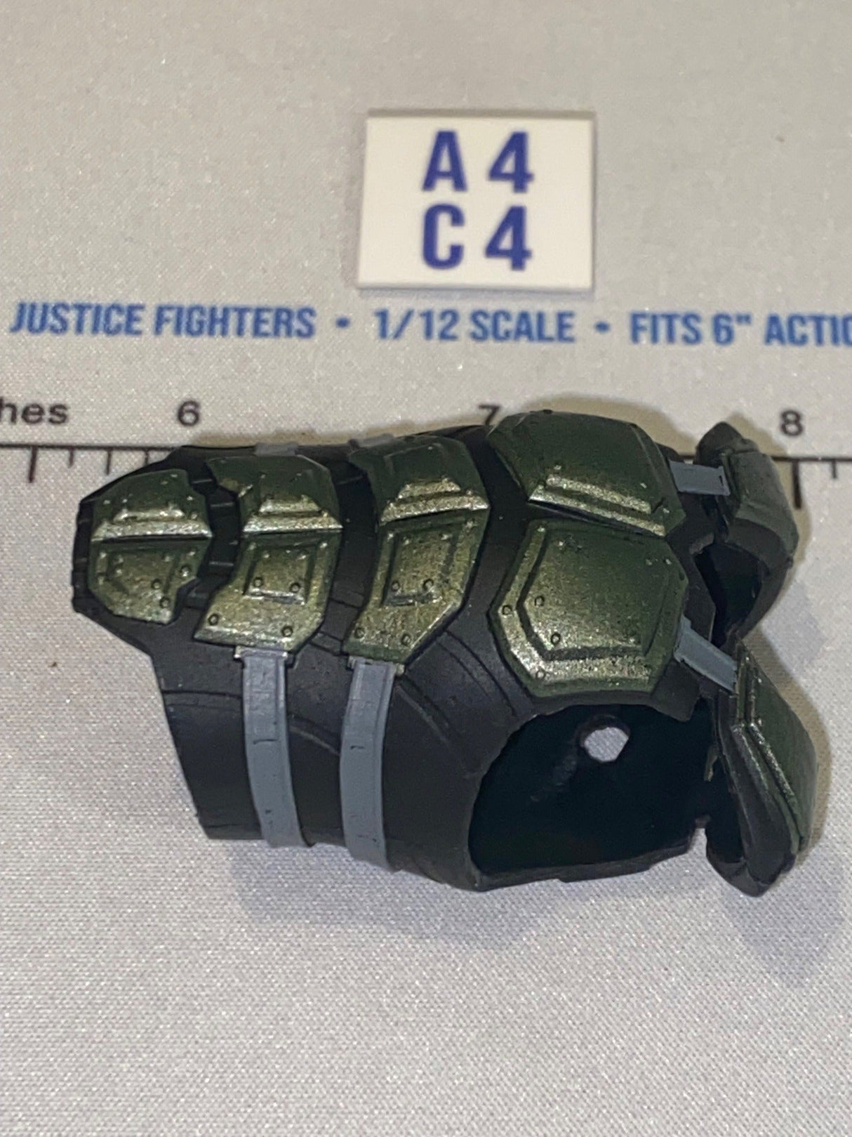 1/12 Scale Valaverse Modern Era Science Fiction Body Armor Vest - Black and Green