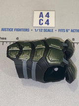 1/12 Scale Valaverse Modern Era Science Fiction Body Armor Vest - Black and Green