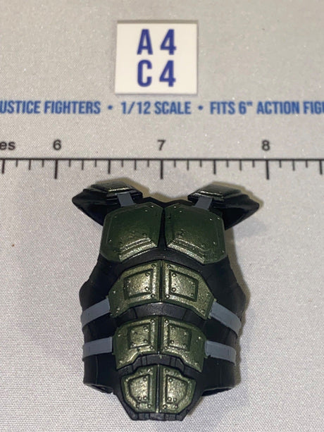 1/12 Scale Valaverse Modern Era Science Fiction Body Armor Vest - Black and Green