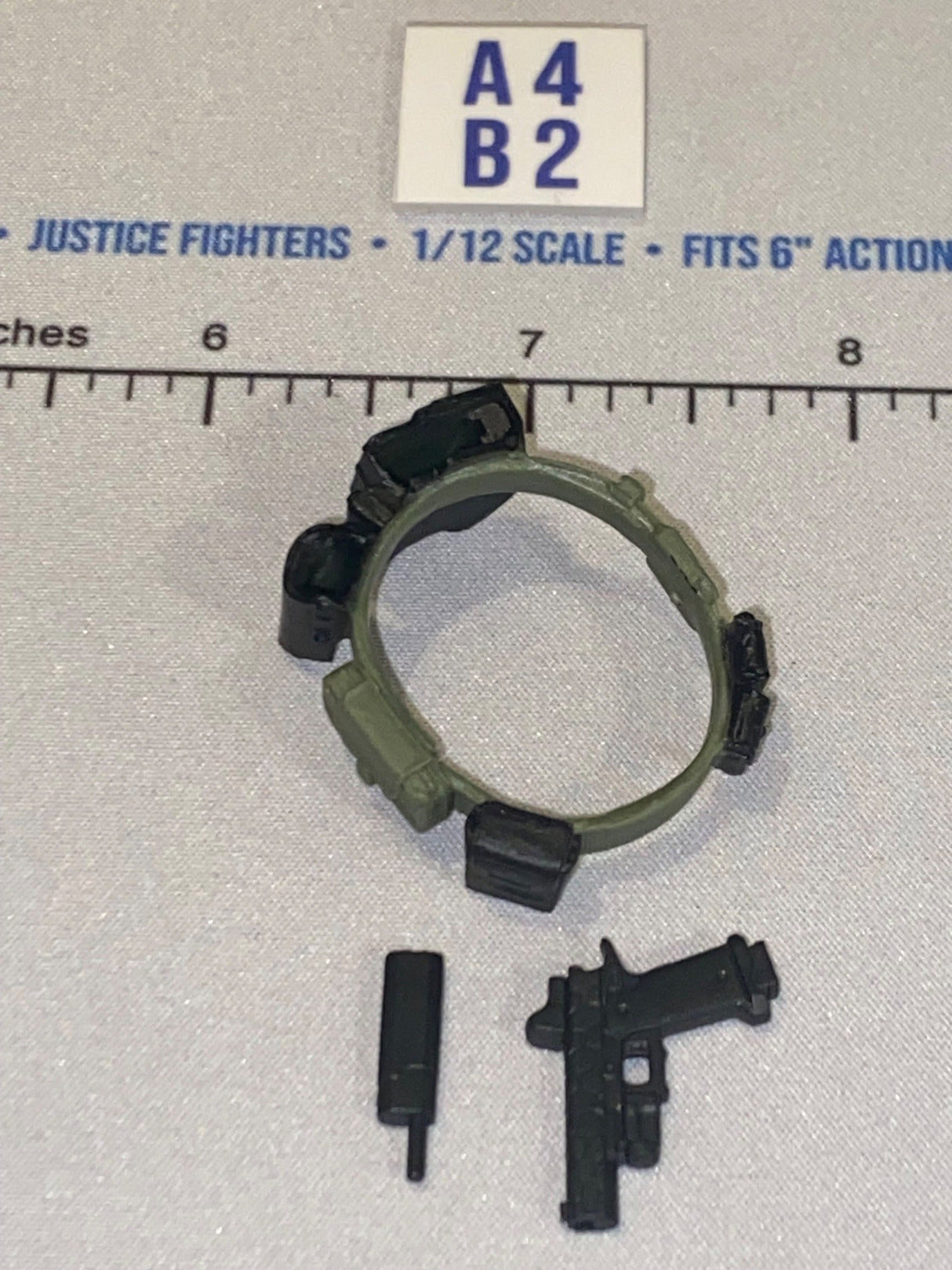 1/12 Scale Modern Era Olive Drab and Black Tactical Field Pistol Holster Gear Set - Valaverse