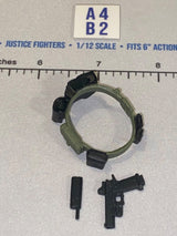 1/12 Scale Modern Era Olive Drab and Black Tactical Field Pistol Holster Gear Set - Valaverse